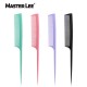 Masterlee Multi Colors Custom Logo Professional Salon Plastic Hair Cutting Comb Rat Tail Comb