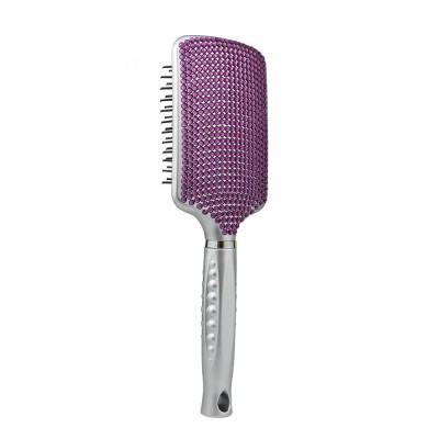 Materlee 2020 custom logo New Design hair brushes  Massage comb with Diamond Hairdressing Comb