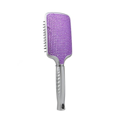 Masterlee Custom Logo  Portable Detangling Hair Brush Scalp Massager Comb With diamond