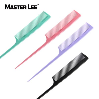 Masterlee  Plastic Custom Logo Rat Tail Comb Long Hair Cute Small Tooth Parting Combs