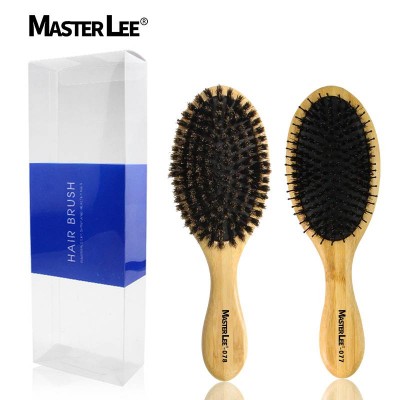 Masterlee 2 pcs  boar bristle hair massage comb with PVC box