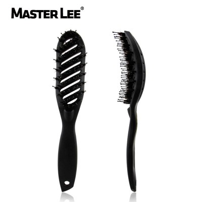 Masterlee  Professional Small Vent Curved Comb Detangler Massage Hair Brush rib combs w/ boar